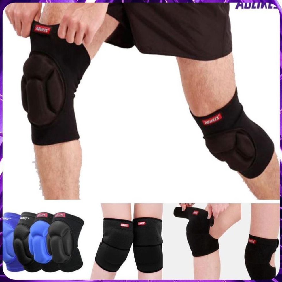 Đai đầu gối Aolikes AL 0216 0217 7113 bó ống có đệm hơi băng cuốn bảo vệ quấn gym thể thao yoga bóng đá chuyền