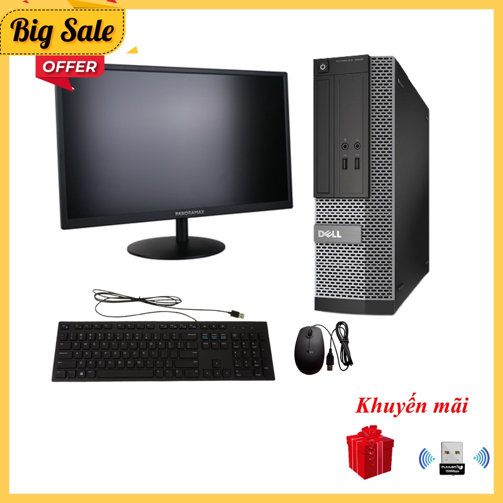 Bộ Máy Tính Để Bàn Giá Rẻ ⚡Freeship⚡ Máy Bộ Văn Phòng - Dell Optiplex 3020/7020/9020 - BH 12 Tháng