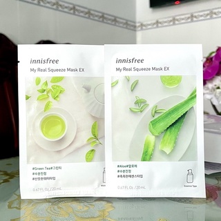 Mặt nạ giấy dưỡng da Hàn Quốc innisfree My Real Squeeze Mask 20ml