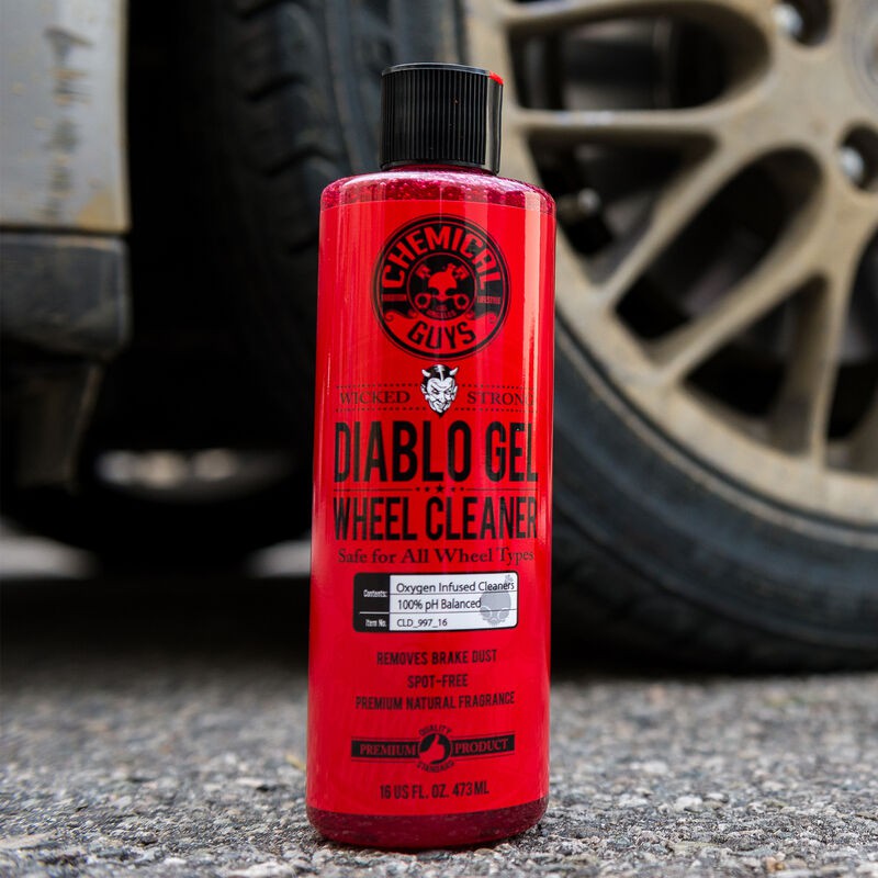 Vệ sinh mâm lốp, lazang Chemical Guys Diablo Gel Wheel Cleaner làm sạch dầu mỡ, chất bẩn trên Lazang an toàn - 478ml