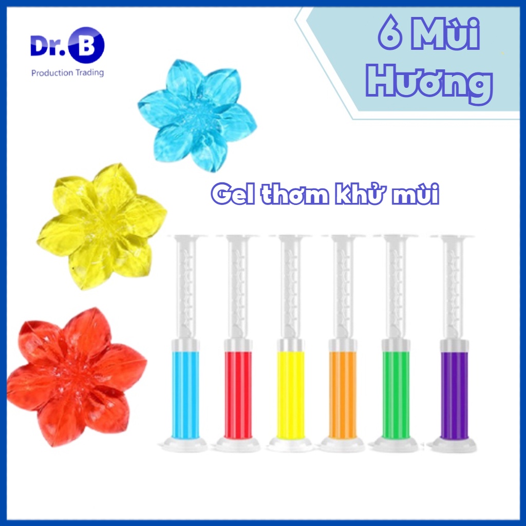 Gel thơm khử mùi nhà vệ sinh, diệt khuẩn khử trùng bồn cầu hình bông hoa