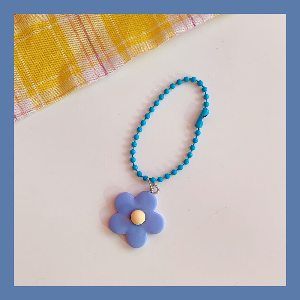 Móc Chìa Khóa Trang Trí Hình Bông Hoa Bằng Nhựa Nhiều Màu Sắc Tự Chọn Dễ Thương