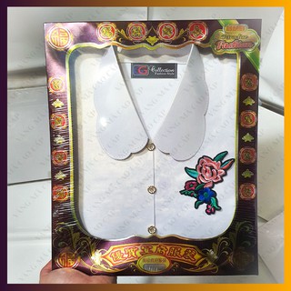 Áo sơ mi nữ thêu hoa bằng giấy, quần áo vàng mã đóng hộp loại đẹp có sẵn nhiều mẫu - VM29 [Shop Vàng Mã Cao Cấp]