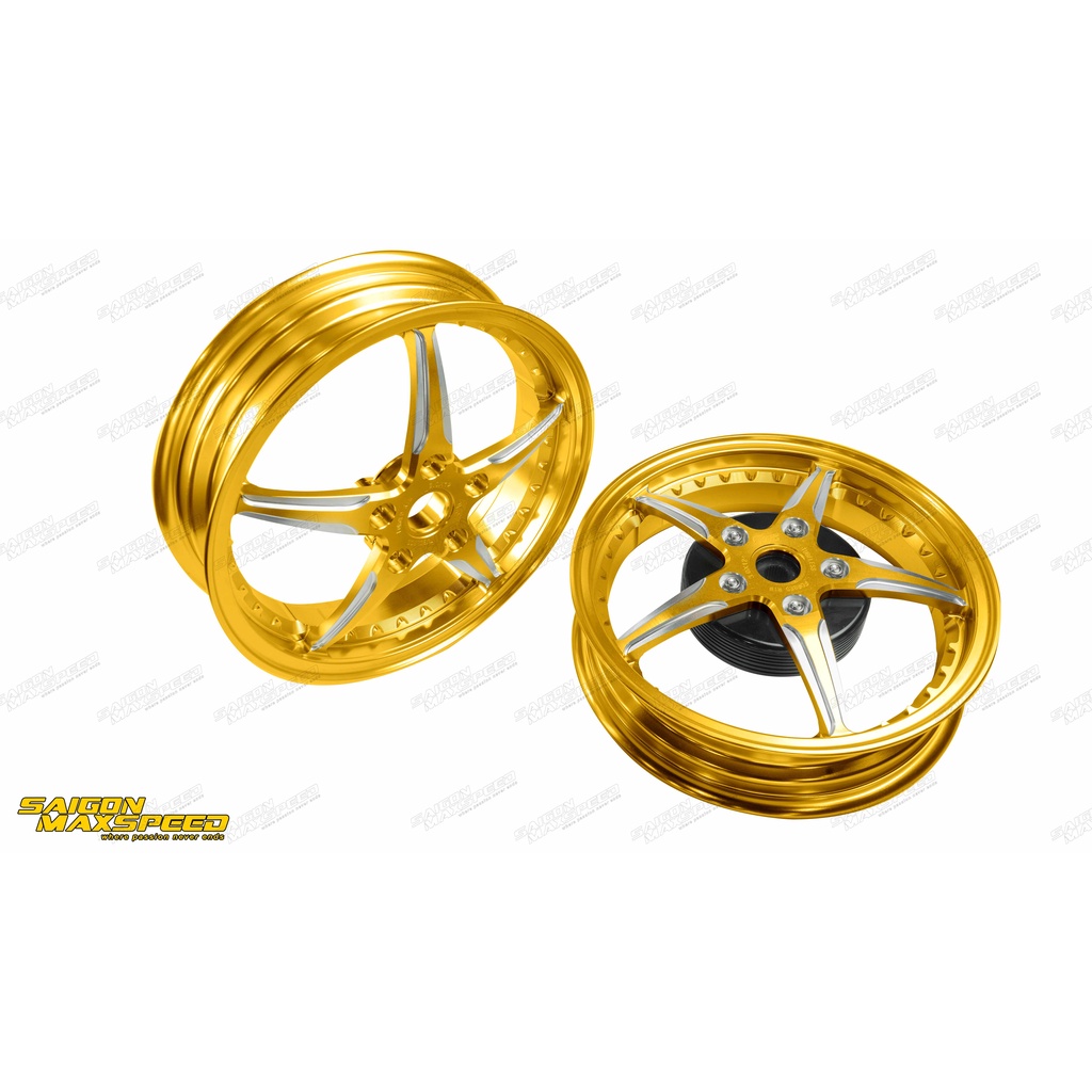 Cặp Mâm Nhôm CNC King Speed Vespa Sprint K.2