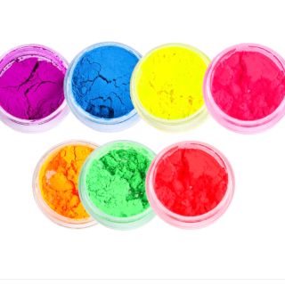 100gr Bột neon/Bột màu dạ quang không phát sáng tô tượng/bột màu