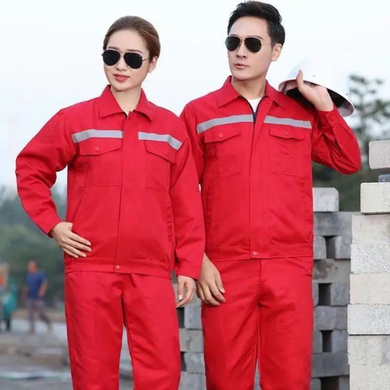 Áo Khoác Bảo Hộ Lao Động Vải cotton Phản Quang Size S - 4XL Cho Nam Và Nữ [DOO SAFETY]