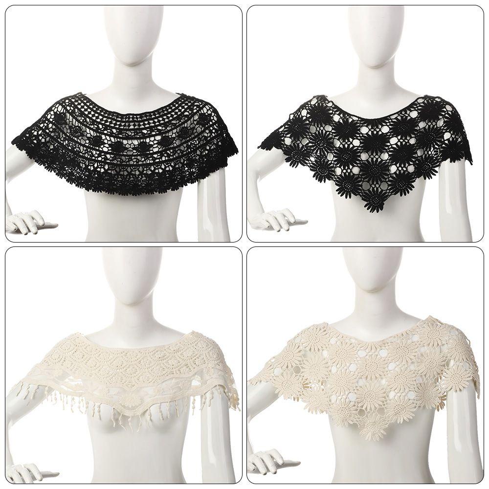 Áo Choàng Poncho Len Móc Phối Tua Rua Chống Nắng 1 Cho Nữ
