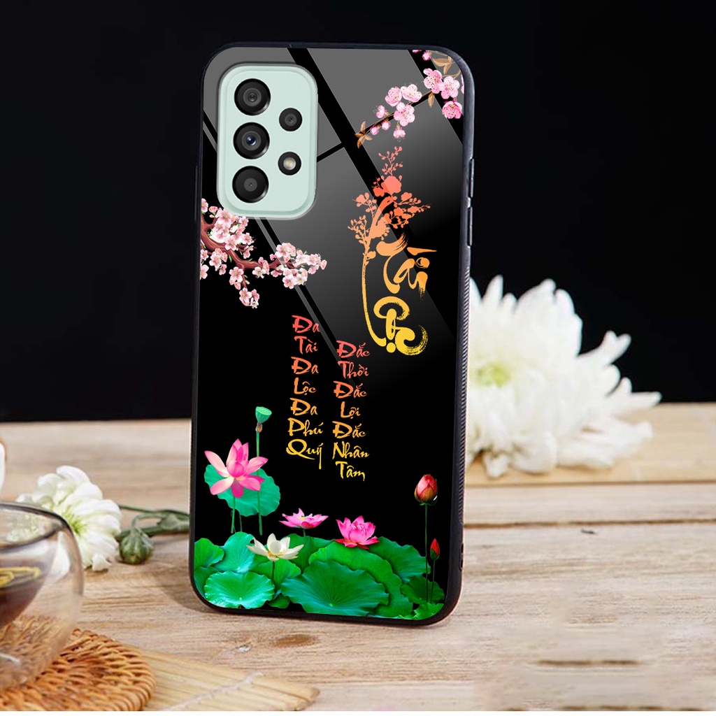 Ốp lưng KÍNH  Samsung A13 4G /A23 5G/A32 4G / A32 5G  / A52S/A52 in hình 3D TÀI LỘC-VỢ CHỒNG-TÂM AN -MÃ ĐÁO