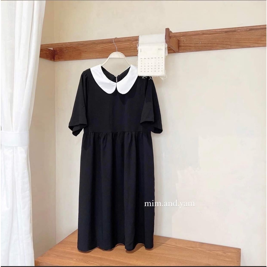 Váy Babydoll 2 tầng cổ Bèo FreeShip