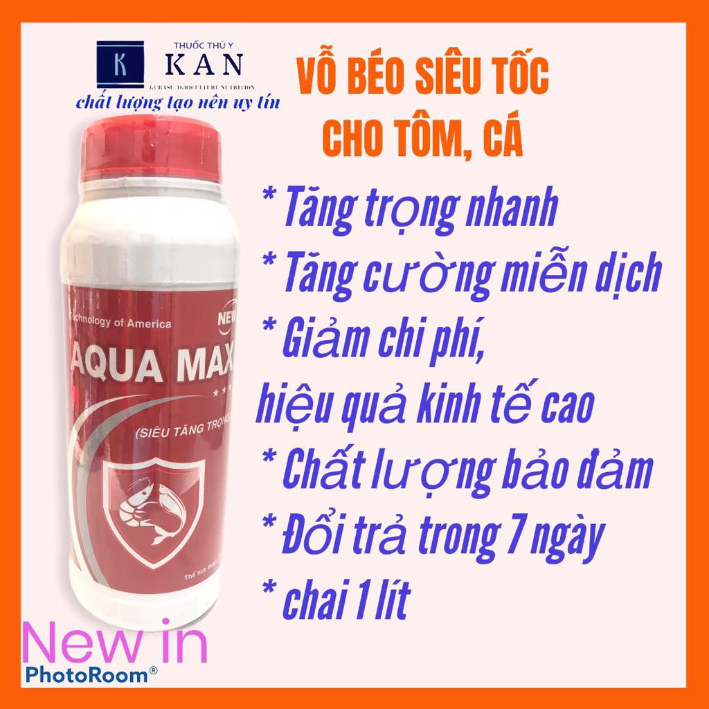 vỗ béo tăng trọng cho tôm cá AQUA MAX