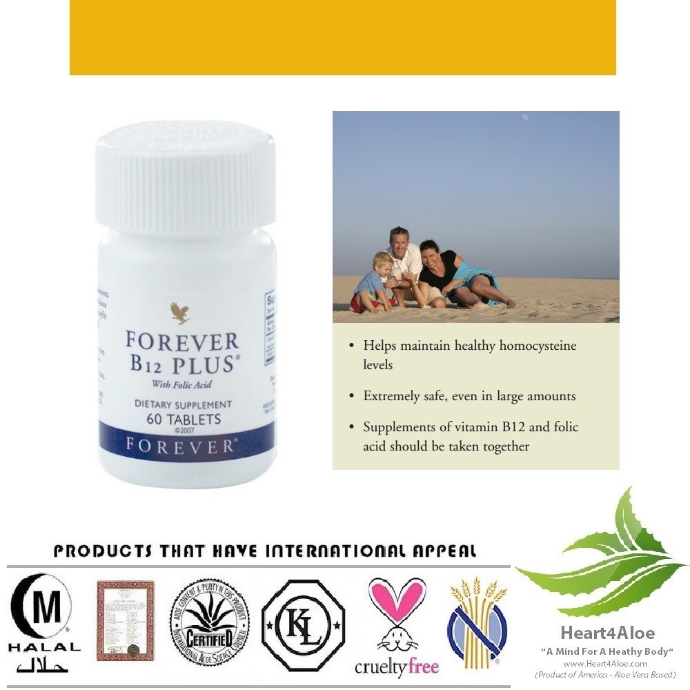 [CHÍNH HÃNG] VIÊN BỔ SUNG SẮT Forever B12 Plus cho mẹ bầu và người thiếu máu #188flp. 60 viên/lọ | BigBuy360 - bigbuy360.vn