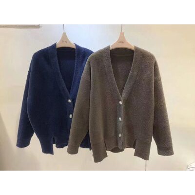119588 - 2220368021 áo cardigan cổ tim 3 khuy, lông dày | BigBuy360 - bigbuy360.vn