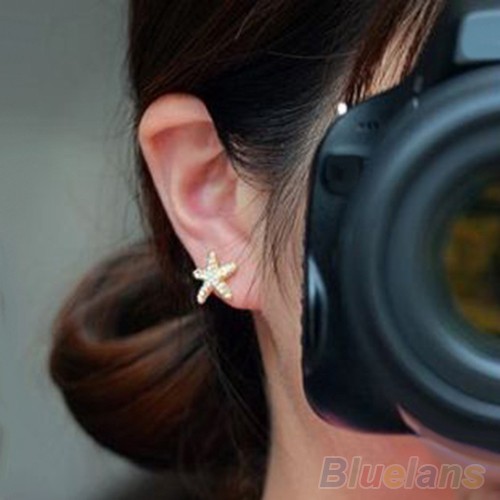 Đôi Bông Tai Đính Đá Thời Trang Cho Nữ