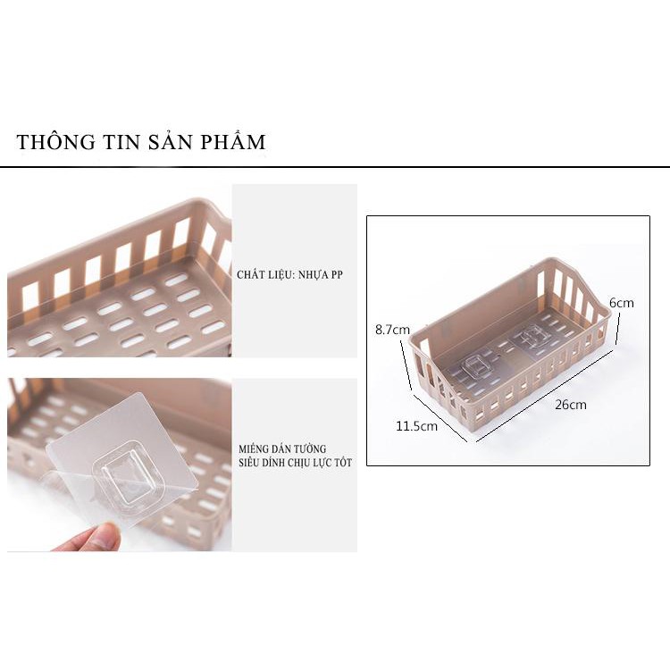 Kệ nhựa dán tường nhà tắm size to