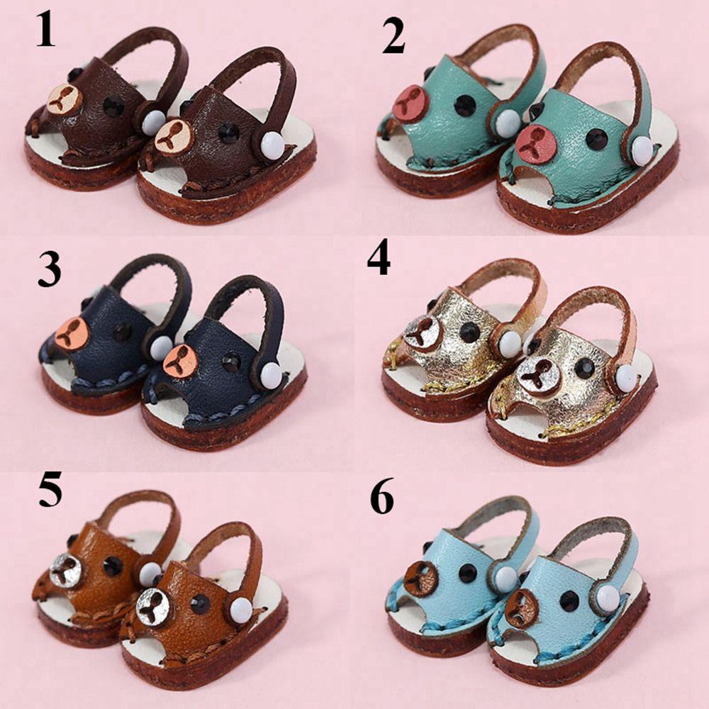 LUOL Giày Búp Bê Da Bò Handmade Dành Cho Búp Bê obitsu11GSCbody9OB11 1 / 11 OB11