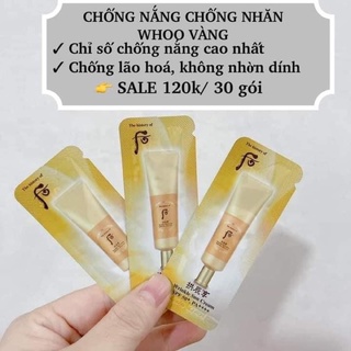 Kem chống nắng whoo vàng gói