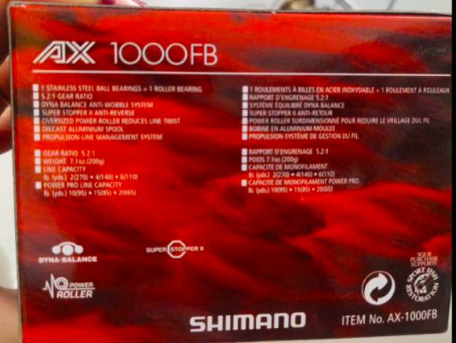 Guồng Quay Shimano Ax 1000fb, 2500fb, 4000fb Chất Lượng Cao