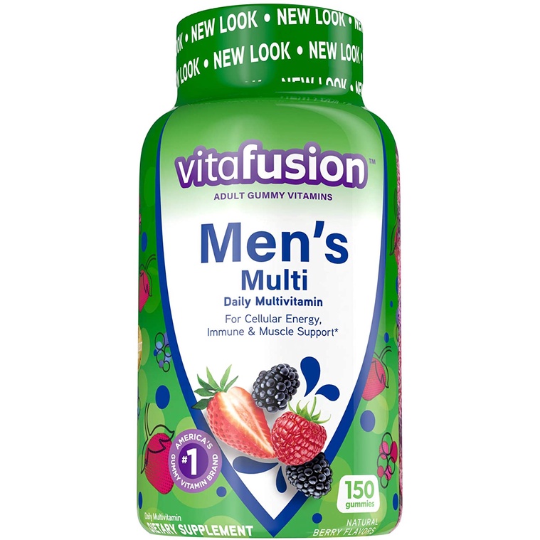 Vitafusion Multivitamin Gummy for Men Women kẹo dẻo trái cây đa chất cho nam nữ 150v