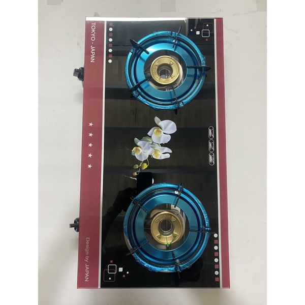 Bếp Bếp ga đôi- KIMOTO-Ki-700GL bếp gas đôi dương kính