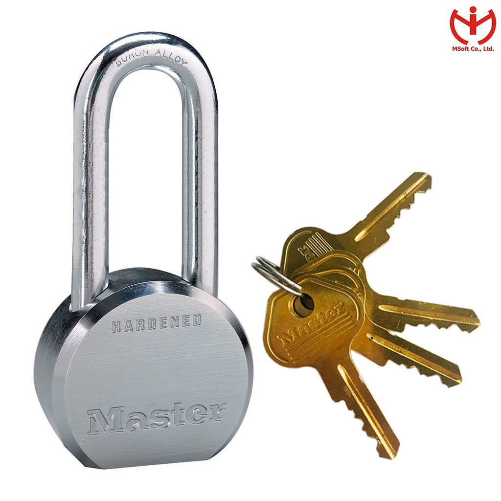 [Hỏa tốc HCM] Ổ khóa thép chống cắt Master Lock 6230 DLH 4KEY càng dài dòng ProSeries - MSOFT