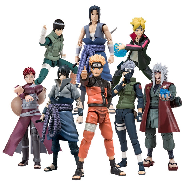 BANDAI Mô Hình Đồ Chơi Nhân Vật Gaara Jiraiya Uchiha Itachi Kakashi Trong Phim Hoạt Hình "Naruto"