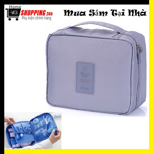 Túi Đựng Mỹ Phẩm Du Lịch Chuyên Dụng Màu Xám