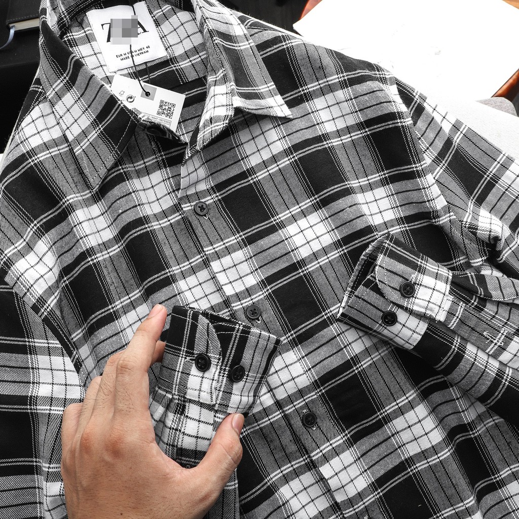 Aó sơ mi flannel DS | BigBuy360 - bigbuy360.vn