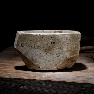 Chậu Trồng Cây Bằng Xi Măng Để Bàn Phong Cách Châu Âu Cổ Điển