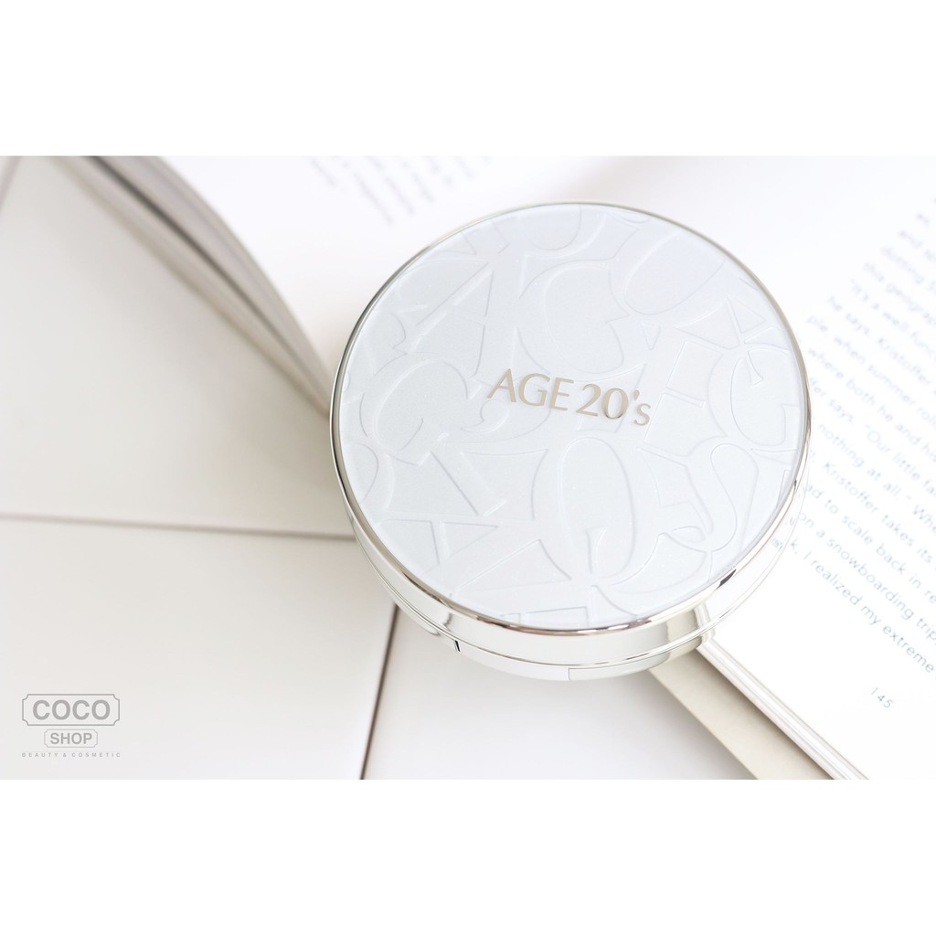 Phấn Nền Lạnh AGE 20's Essence Cover Pact VX - [Coco Shop] | BigBuy360 - bigbuy360.vn