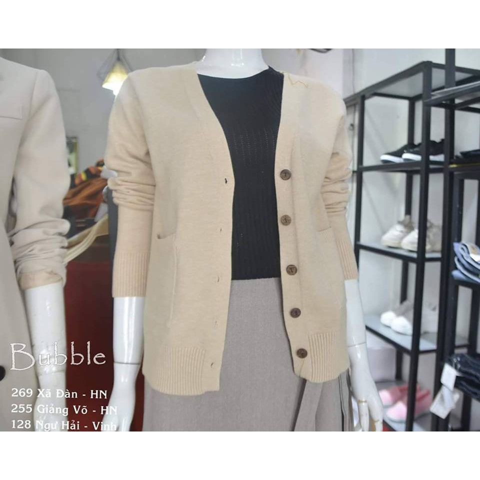 Áo len cardigan  cúc gỗ cổ tim cao cấp nhiều | BigBuy360 - bigbuy360.vn