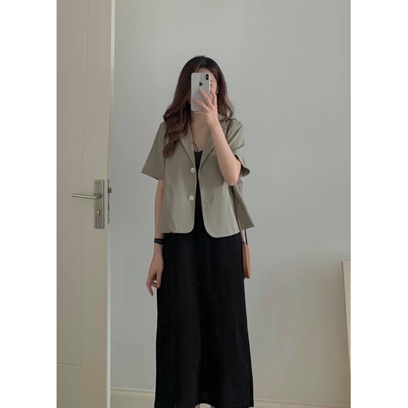 Áo blazer cọc tay 2 lớp dày dặn (A11509) | BigBuy360 - bigbuy360.vn