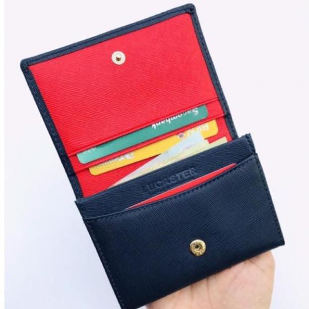 [Siêu Xịn] Ví mini nữ, ví card da safiano Cardholder - thời trang OLUX