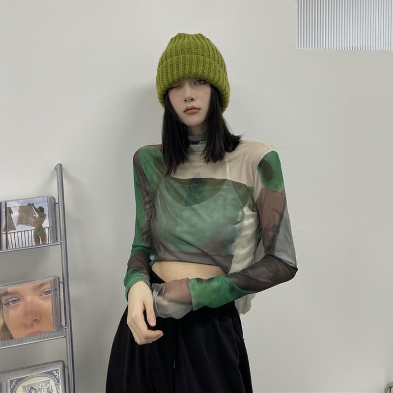 Áo thun lụa lạnh mỏng tay dài chống nắng hợp thời trang 198621