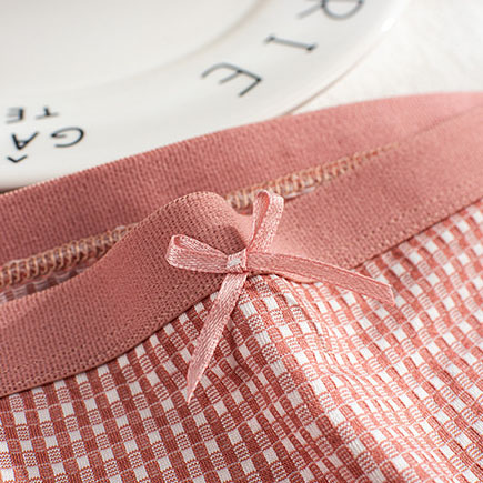 Quần lót cotton sọc ca-rô xinh xắn dành cho nữ | BigBuy360 - bigbuy360.vn