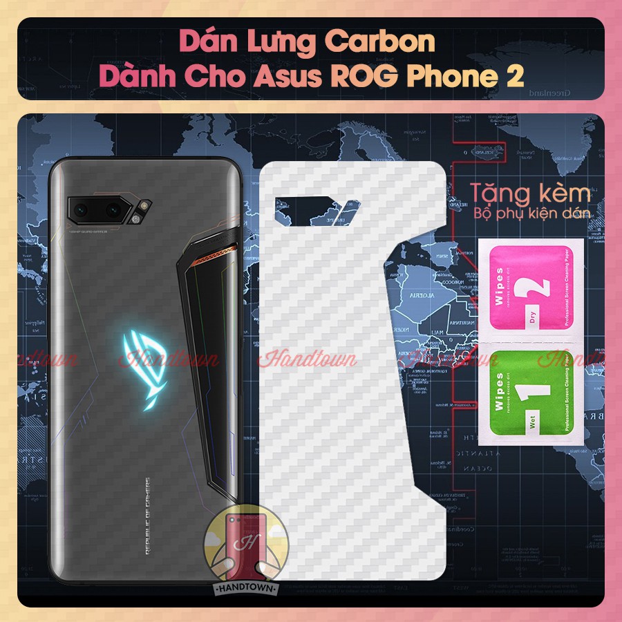 Miếng dán lưng cacbon Asus ROG Phone 2