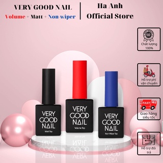 Very good Nail Set 3 sản phẩm Sơn gel Top Nhám - Top bóng cường lực - Top Bóng  Matt Top, Volume Top, Non-wiper Top 10ml