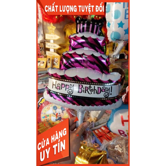 [Hot]SHIP TOÀN QUỐC_Bóng hình bánh sinh nhật size 20x35/ 60x90Còn hàng