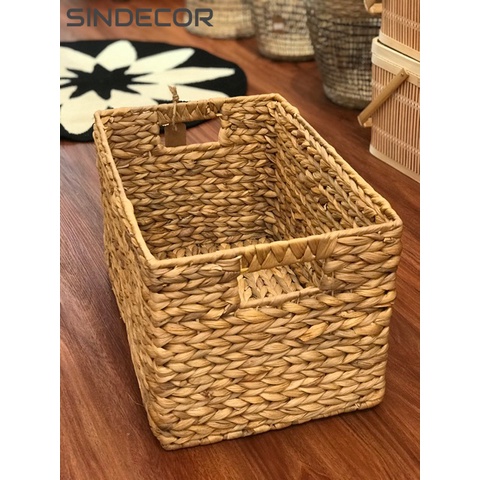 Giỏ Lục bình đa năng Sindecor Để Đồ Đựng Quần Áo Nội Thất Phòng Ngủ Và Làm Việc