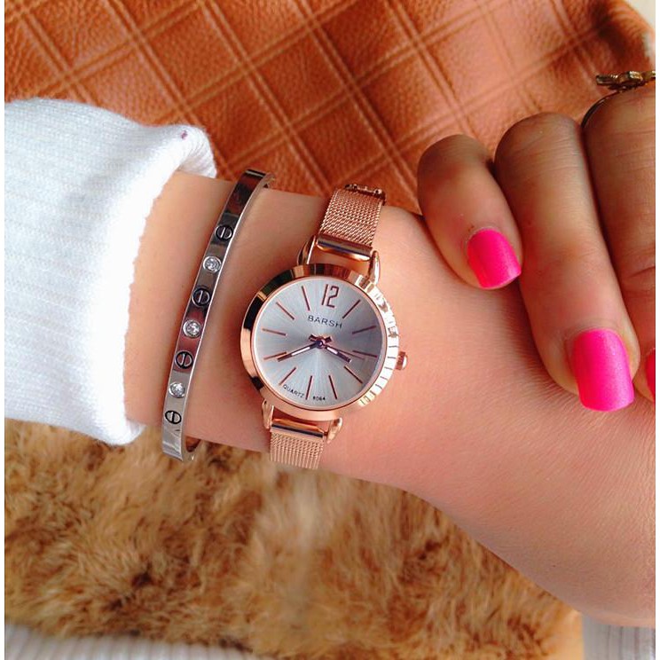 [NEW TREND]Đồng Hồ Nữ Barsh 0810 Dây Thép Hàng Chính Hãng Thiết Kế Nhỏ Sang Trọng | BigBuy360 - bigbuy360.vn
