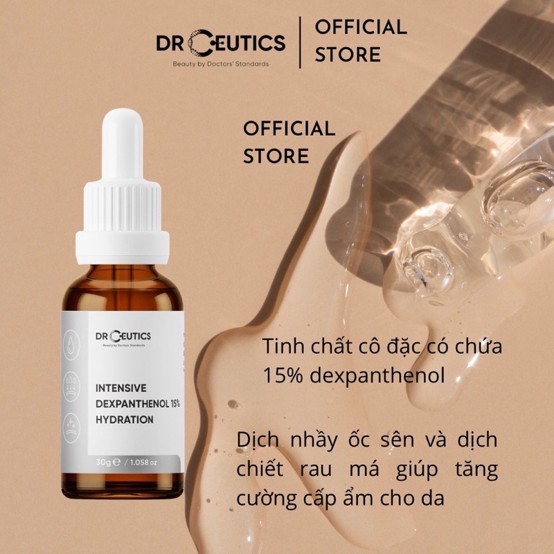 Tinh chất phục hồi Vitamin b5 intensive Dexpanthenol 15% hydration drceutics serum drceutic dr ceutics dr ceutic
