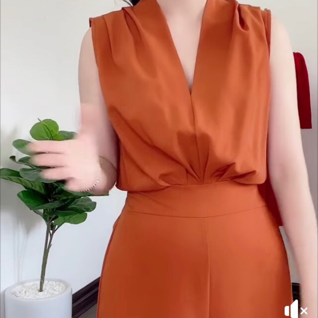 Vải lụa màu cam đất chất mềm rủ mát khúc lẻ 1m x khổ 1,5m của Vải rẻ HB shop