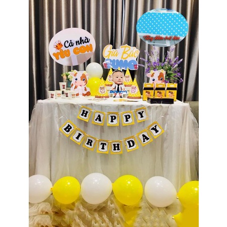 Combo trang trí sinh nhật bé trai