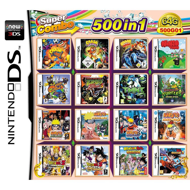 Bộ Thẻ Game Cổ Điển Cho Nintendo Ds 3ds