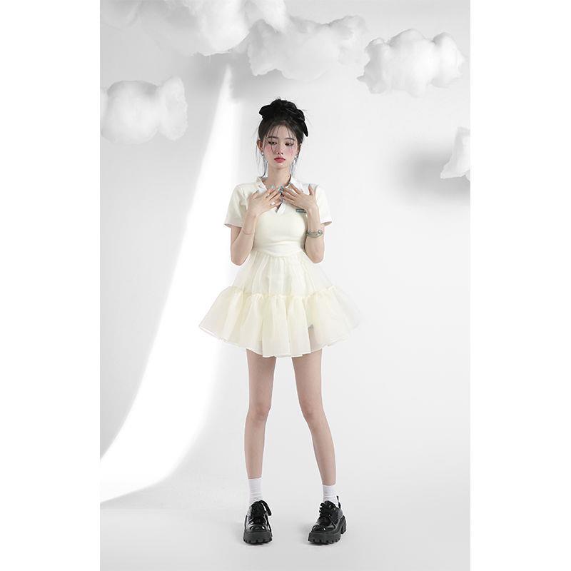 Đầm Cổ Polo Tay Ngắn Phong Cách Mới Dành Cho Nữ Thời Trang Mùa Hè 2022