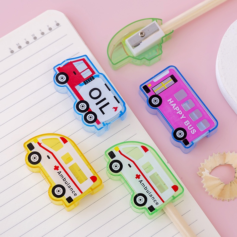 1 Đồ Chuốt Bút Chì Hình Xe Hơi Hoạt Hình