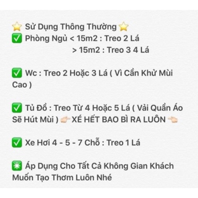 COMBO 10 Lá thơm little trees treo xe - Sáp thơm tủ quần áo, phòng ngủ - Túi thơm treo xe ô tô DAKI