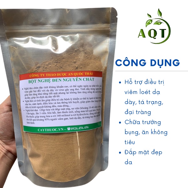 500G Bột Nghệ Đen Nguyên Chất Phòng Ung Thư, Hỗ Trợ Viêm Loét Dạ Dày