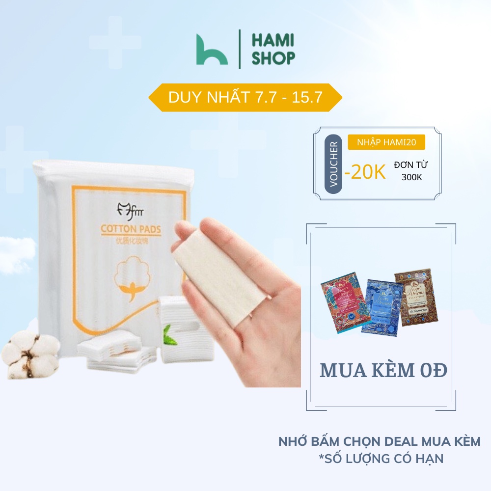 Bông tẩy trang 222 miếng Lameila BTT222