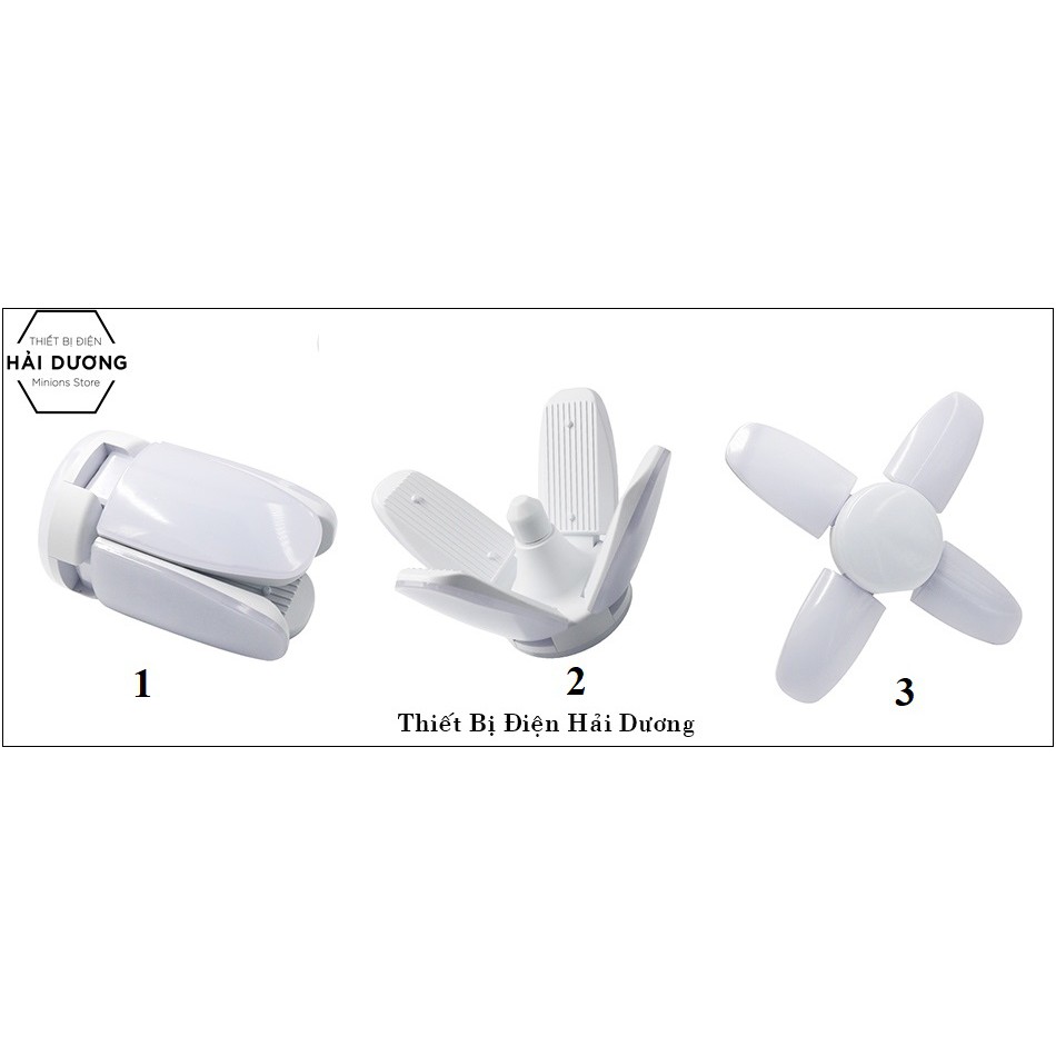 BÓNG ĐÈN LED 4 CÁNH QUẠT ĐÁY PHÁT SÁNG BX -60 SIÊU SÁNG - SIÊU TIẾT KIỆM ĐIỆN 60W Bảo Vệ Mắt Độ Tỏa Rộng Ca (Trắng/Vàng) | BigBuy360 - bigbuy360.vn