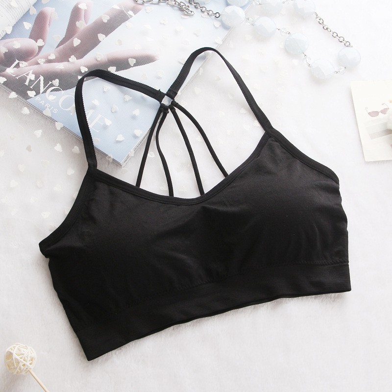 Áo Bra Tập Yoga Gym Phối Dây Lưng Có Mút P1674 - LoanTay